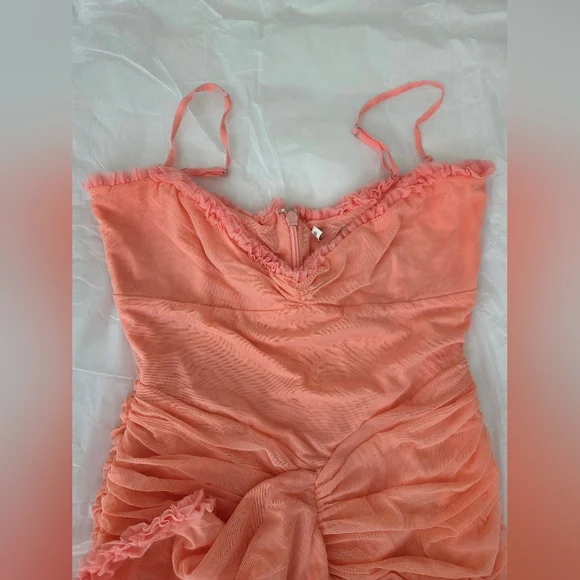Peach Mesh House of CB 'Gabbi'-large